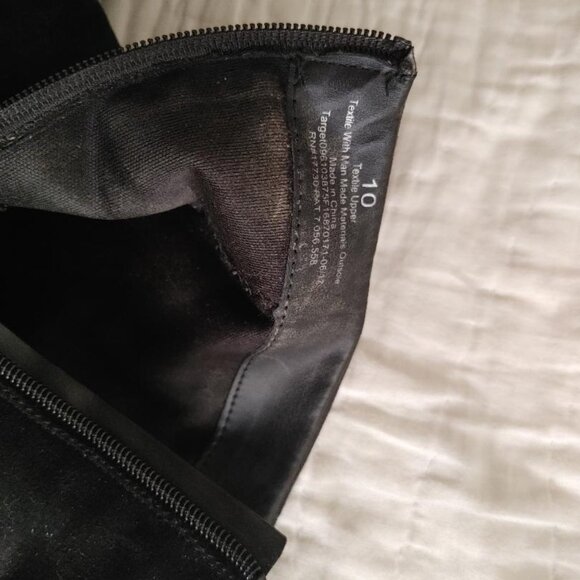 BOOTS_Massimo Supply Co. Ankle High Suede Like Black Boots - Picture 4 of 11